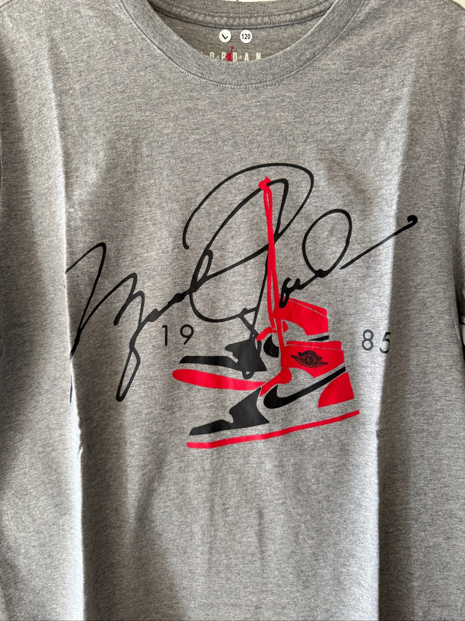T-shirt Air Jordan Homme L – Cinza – Sneakers Logo Jumpman – Estado Perfeito – photo 4